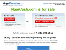 Tablet Screenshot of namcash.com